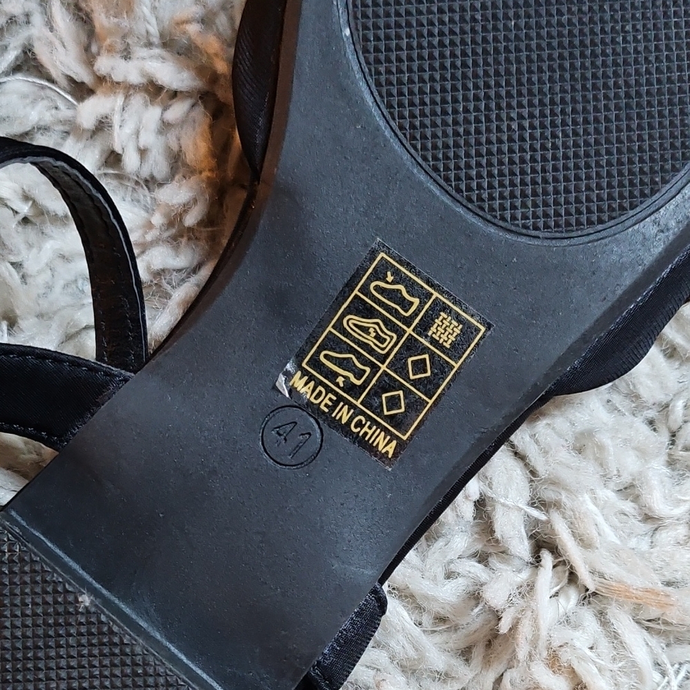 Black Studded Sandals - Picture 2 of 4